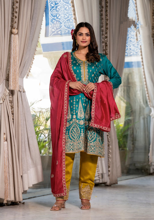 Premium Silk party wear ethnic dress